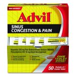 Sinus Congestion And Pain Relief, 50/box