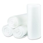 Eco Strong Plus Can Liners, 60 gal, 16 mic, 38" x 58", Natural, Perforated Roll, 200/Carton