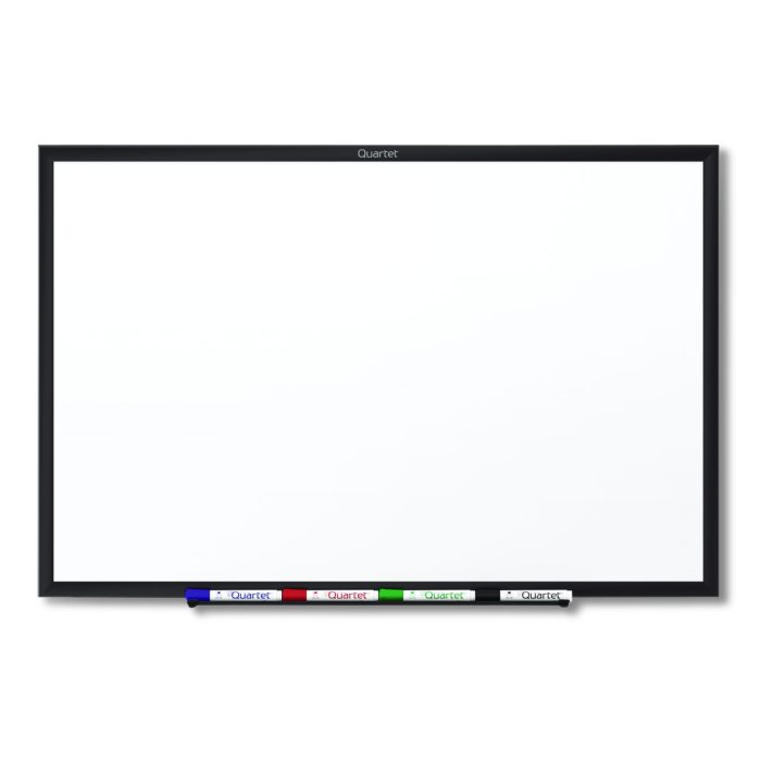 621094 Classic Series Total Erase Dry Erase Boards, 60" x 36", White Surface, Black Aluminum Frame - Image 1