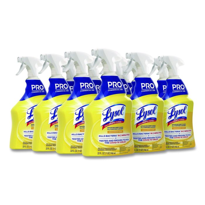 15086215 Advanced Deep Clean All Purpose Cleaner, Lemon Breeze Scent, 32 oz Trigger Spray Bottle, 12/Carton - Image 1