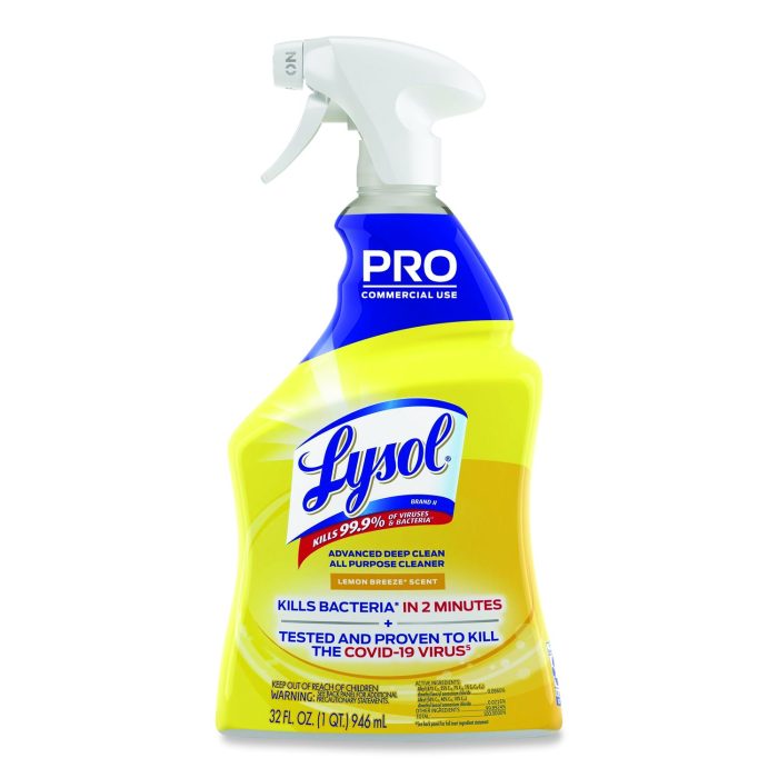 850817 Advanced Deep Clean All Purpose Cleaner, Lemon Breeze Scent, 32 oz Trigger Spray Bottle - Image 1