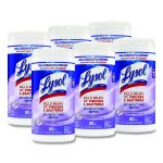 Disinfecting Wipes, 1-Ply, 7 x 7.25, Early Morning Breeze, White, 80 Wipes/Canister, 6 Canisters/Carton