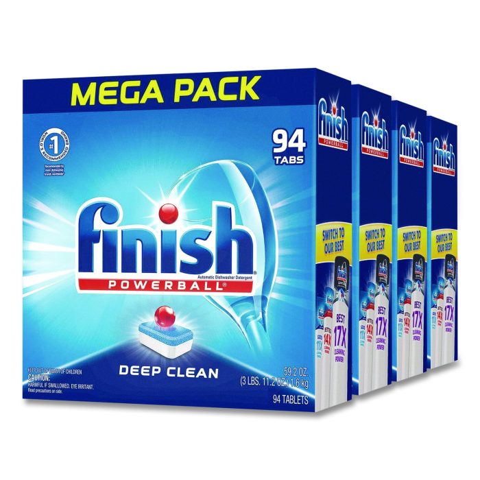 15030605 Powerball Dishwasher Tabs, Fresh Scent, 94/Box, 4 Boxes/Carton - Image 1