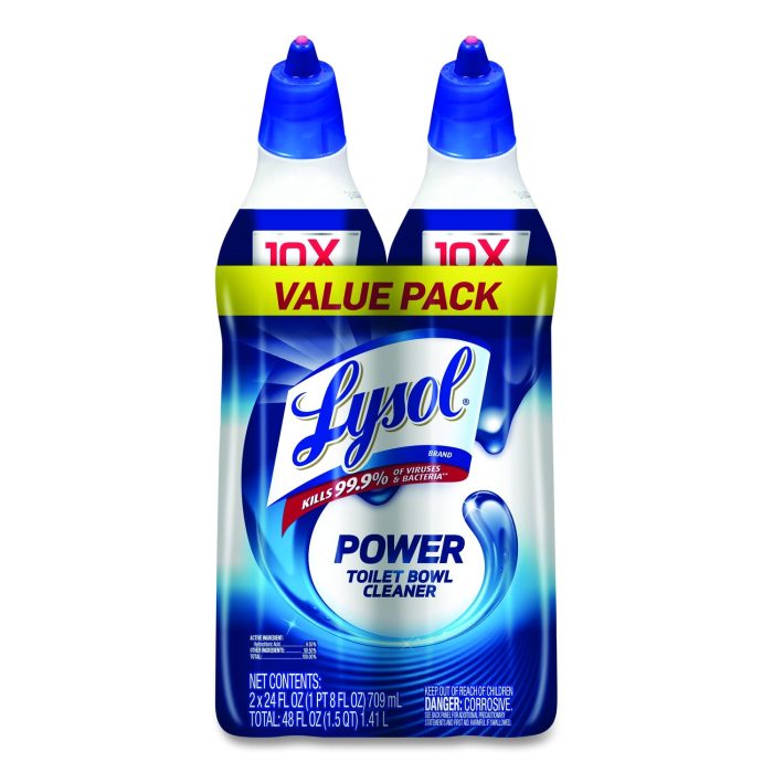 720725 Disinfectant Toilet Bowl Cleaner, Atlantic Fresh Scent, 24 oz Angle-Neck Bottle, 2/Pack - Image 1
