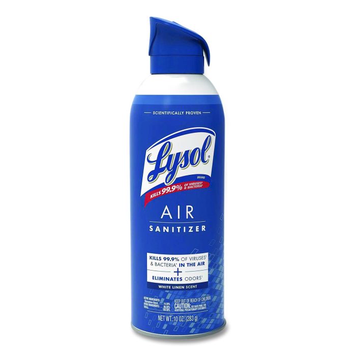 15082976 Air Sanitizer Spray, White Linen Scent, 10 oz Aerosol Spray - Image 1