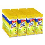 Disinfecting Wipes Flatpacks, 1-Ply, 6.69 x 7.87, Lemon and Lime Blossom, White, 15 Wipes/Flat Pack, 24 Flat Packs/Carton