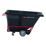 1 cu yd BRUTE Rotomolded Tilt Truck, 1,250 lb Capacity, Black