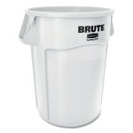Brute Container, 44 gal, Plastic, White