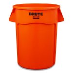 Brute Round Container, 32 gal, Resin, Orange