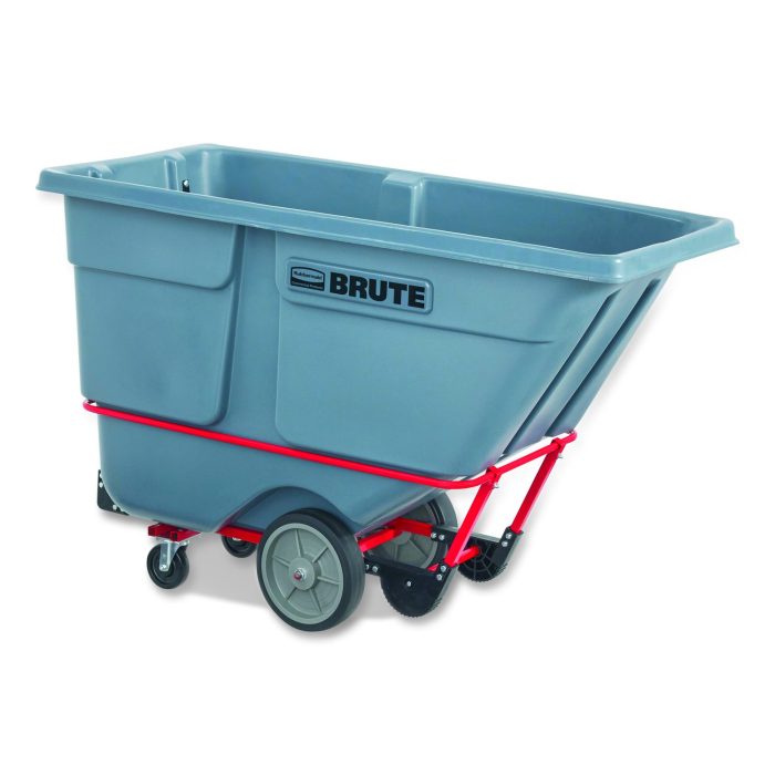 887204 1 cu yd BRUTE DURATILT Frame Tilt Truck, Heavy Duty, 2,100 lb Capacity, Gray - Image 1