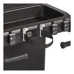 Vacuum Holder, For All Rubbermaid Commercial Full Size and Compact Housekeeping Carts, Plastic, Black, 6/Carton