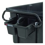 BRUTE Ergonomic Rotomolded Tilt Truck Handle and Caddy, 25.45 x 12.82 x 15, Black