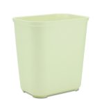 Fiberglass Wastebasket, 7 gal, Fiberglass, Beige