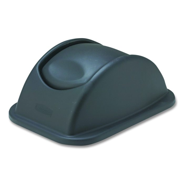 15035787 Rectangular Free-Swinging Plastic Lid, Black - Image 1
