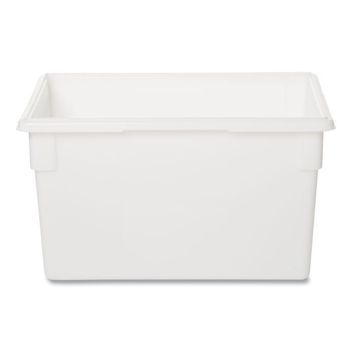 724214 Food/Tote Boxes, 21.5 gal, 26 x 18 x 15, White, Plastic - Image 1