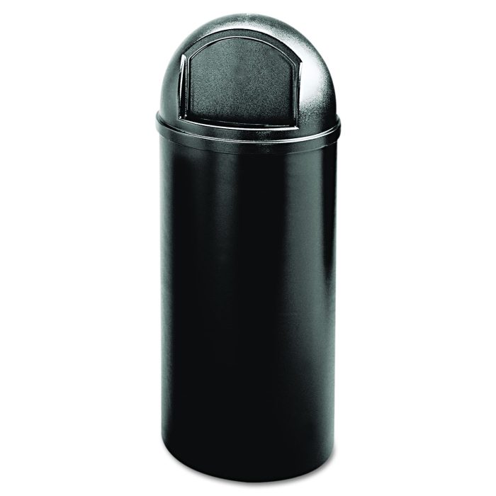 79404 Marshal Classic Container, 15 gal, Plastic, Black - Image 1
