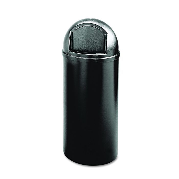 79406 Marshal Classic Container, 25 gal, Plastic, Black - Image 1