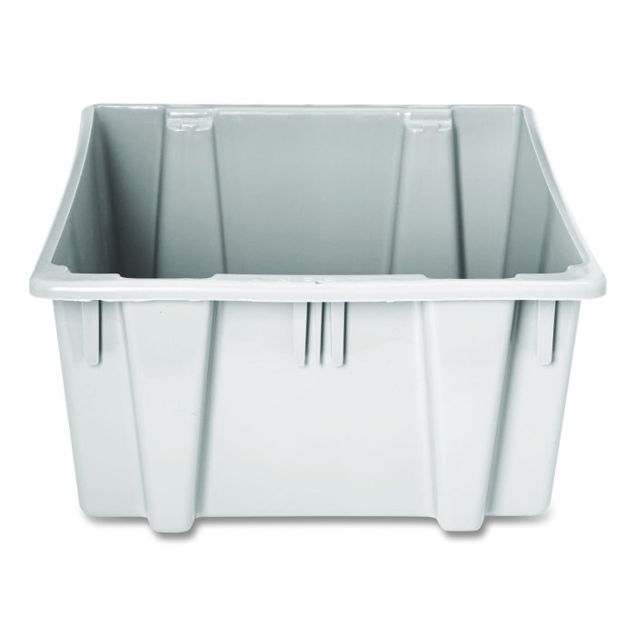 15062699 Palletote Box, 11.97 gal, 1.6 cu ft, 15.5" x 19.5" x 13", Gray - Image 1