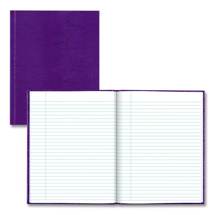 876052 Executive Notebook, 1-Subject, Medium/College Rule, Grape Cover, (72) 9.25 x 7.25 Sheets - Image 1
