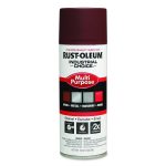 Industrial Choice 1600 System Multi-Purpose Enamel Spray Paint, Flat Red, 12 oz Aerosol Can, 6/Carton