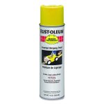 High Performance 2300 System Inverted Striping Paint, Semi-Gloss Yellow, 18 oz Aerosol Can, 6/Carton