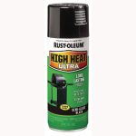 High Heat Enamel Spray Paint, Semi-Gloss Black, 12 oz Aerosol Can