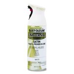Universal Premium Spray Paint, Satin White, 12 oz Aerosol Can
