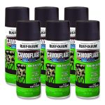 Camouflage Spray Paint, Flat Earth Brown, 12 oz Aerosol Can, 6/Carton