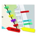 Mini Arrow Page Flags, Blue/mint/purple/red/yellow, 154 Flags/pack