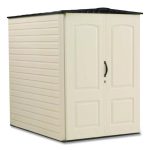 Vertical Storage Shed, 159 cu ft, 5 ft x 6 ft, Sandalwood
