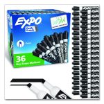 Low-Odor Dry-Erase Marker Value Pack, Broad Chisel Tip, Black, 36/box