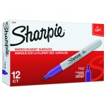 Fine Tip Permanent Marker, Fine Bullet Tip, Purple, Dozen