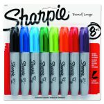 Chisel Tip Permanent Marker, Medium Chisel Tip, Assorted Colors, 8/set
