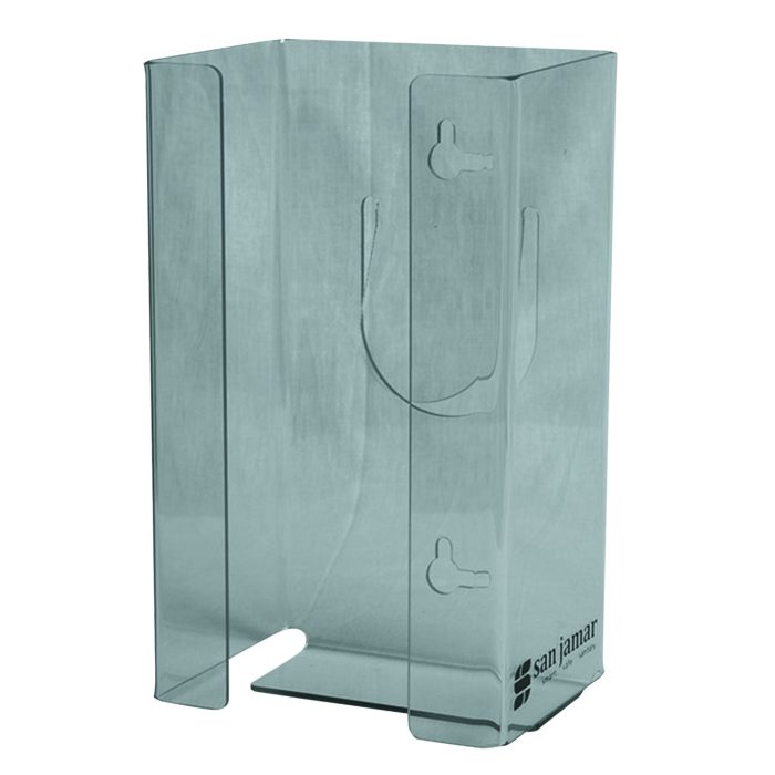 248463 Clear Plexiglas Disposable Glove Dispenser, 1-Box, Plexiglas, Clear, 5.5 x 3.75 x 10 - Image 1
