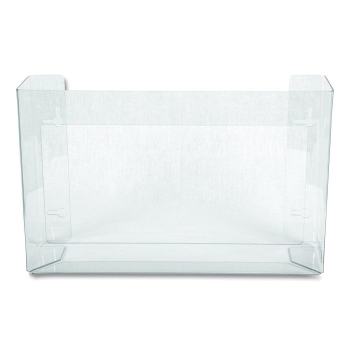 717272 Clear Plexiglas Disposable Glove Dispenser, 3-Box, Plexiglas, Clear, 18 x 3.75 x 10 - Image 1