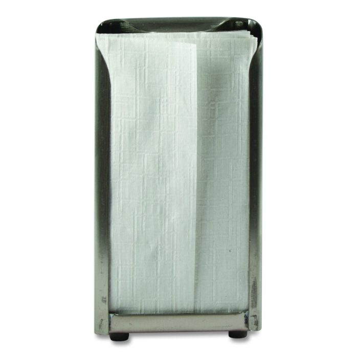 721867 Tabletop Napkin Dispenser, Tall Fold, 3.75 x 4 x 7.5, Chrome - Image 1