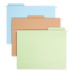 FasTab Hanging Folders, Letter Size, 1/3-Cut Tabs, Assorted Earthtone Colors, 18/Box