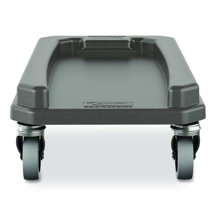 15036970 23 Gallon Resin Slim Trash Can Dolly, 11.88" x 20.78" x 6.18", Gray - Image 1
