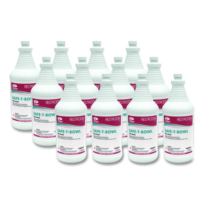 15171695 Safe-T-Bowl Liquid Toilet Bowl Cleaner, Unscented, 32 oz Bottle, 12/Carton - Image 1