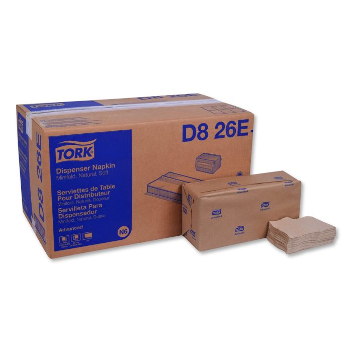 632045 Advanced Soft Minifold Dispenser Napkins, 1-Ply, 13 x 12, Natural, 6,000/Carton - Image 1
