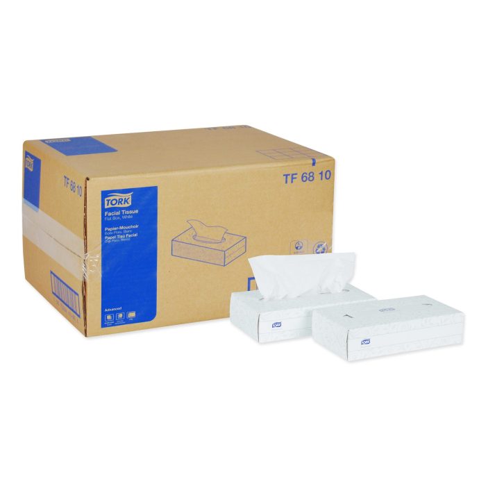 633433 Advanced Facial Tissue, Flat Box, 2-Ply, White, 100 Sheets/Box, 30 Boxes/Carton - Image 1