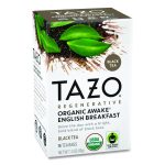 Tea Bags, Organic Awake English Breakfast, 16/Box, 6 Boxes/Carton