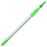 Opti-Loc Extension Pole, 18 Ft, Three Sections, Green/silver