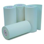 Direct Thermal Print Paper Rolls, 0.38" Core, 4.38" x 127 ft, White, 50/Carton