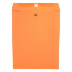 Kraft Clasp Envelope, 32 lb Bond Weight Kraft, #97, Square Flap, Clasp/Gummed Closure, 10 x 13, Brown Kraft, 100/Box