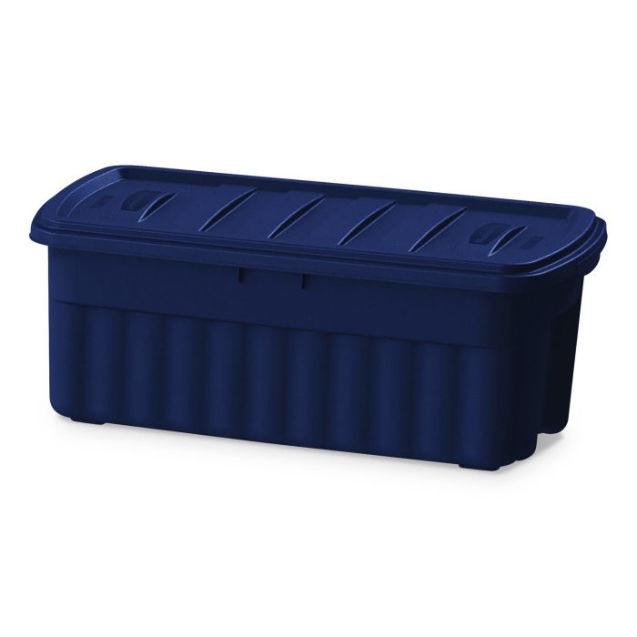 323454 Roughneck Storage Box, 50 Gal, 21.2" X 43" X 17.88", Dark Indigo Metallic - Image 1