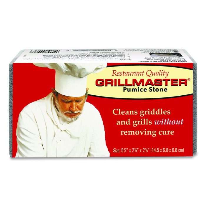 15065182 Grillmaster Griddle and Grill Cleaning Brick, 5.75 x 2.75, Gray, 12/Carton - Image 1