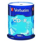 Cd-R Recordable Disc, 700 Mb/80 Min, 52x, Spindle, Silver, 100/pack