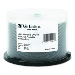 Dvd+r Recordable Disc, 4.7 Gb, 16x, Spindle, Hub Printable, White, 50/pack
