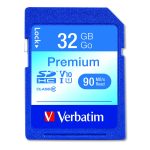 32gb Premium Sdhc Memory Card, Uhs-I V10 U1 Class 10, Up To 90mb/s Read Speed